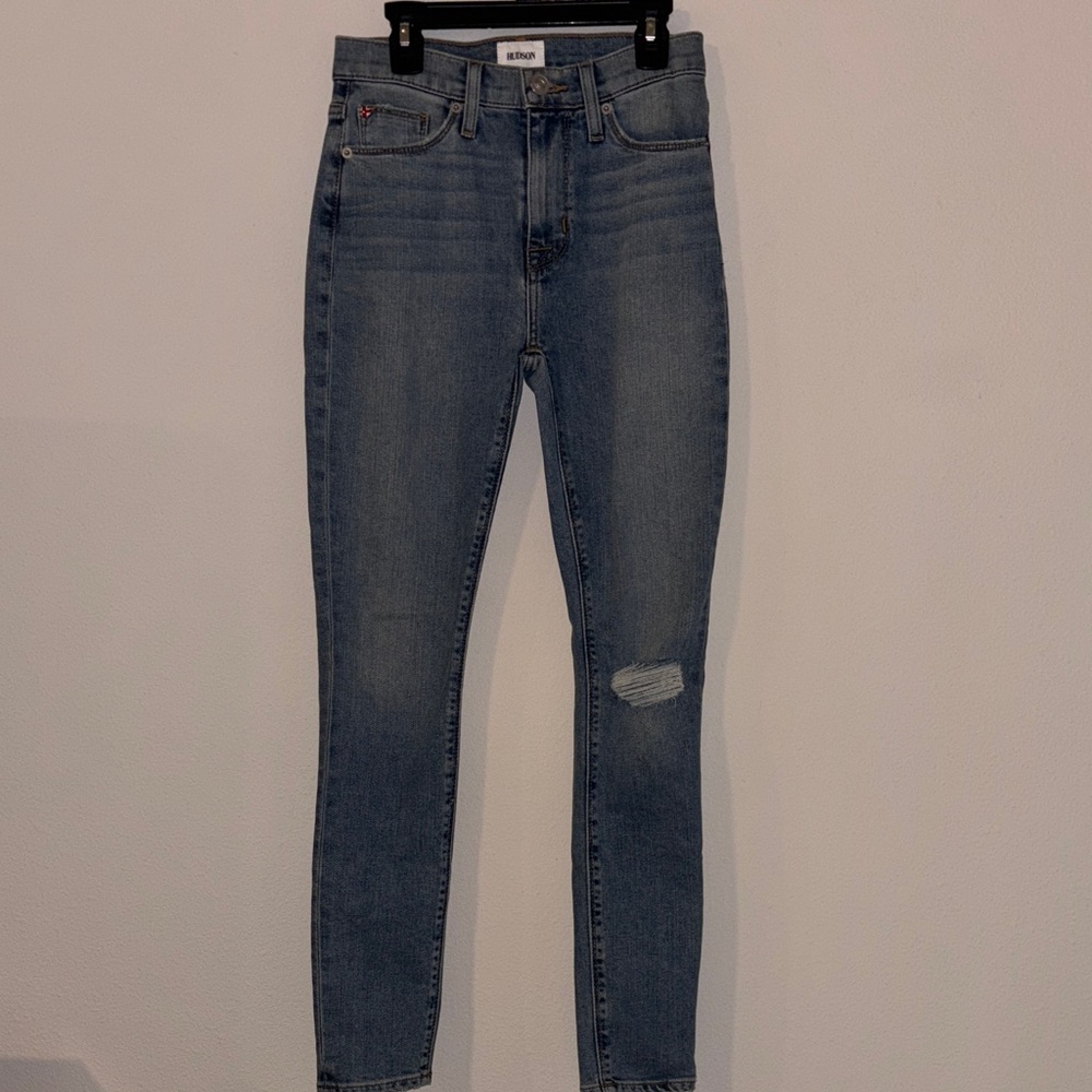 Hudson High Rise Blair Ankle Super‎ Skinny Jeans